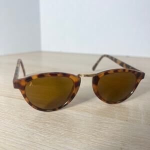 Vintage Bausch & Lomb W1831 Tortoise Cat Eye Sunglasses USA Brown Lens